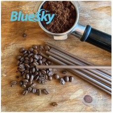 6MM COFFEE GROUND STRAW W PAPER WRAP (100PCS X PKT)