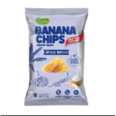 EVERYTHING BANANA CHIPS SIMPLY SALTED (12 PKT X CTN)