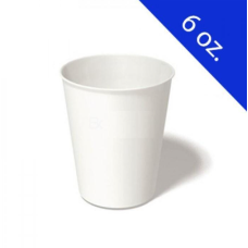 6OZ PAPER DRINKING CUP-WHITE (100PCS/PKT)