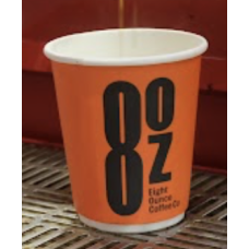 8OZ DOUBLE WALL CUPS RED 25 PCS X PKT