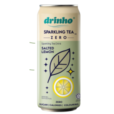 DRINHO SPARKLING TEA SALTED LEMON (320ML X 24 CAN)